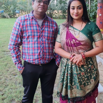 With Actress Viyona Patil